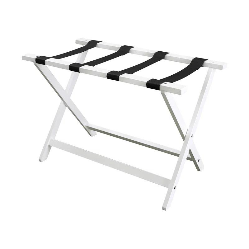Kiflic Heavy Duty 30" Extra-Wide Luggage Rack,Solid wood Suitcase Stand for Guest Room, Bedroom, Hotel