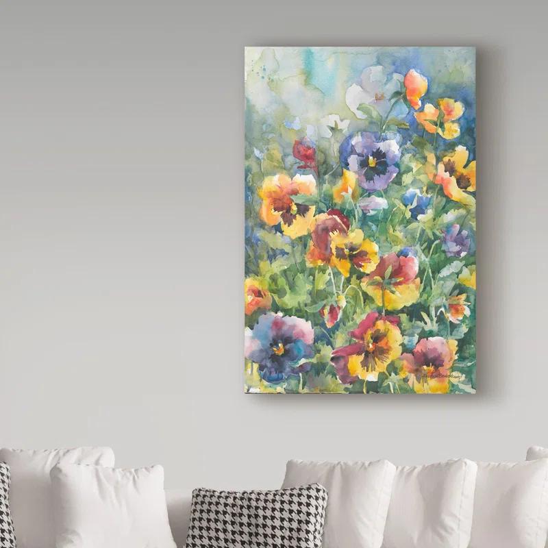 Trademark Fine Art Annelein Beukenkamp " Picture Perfect Pansies " by Annelein Beukenkamp