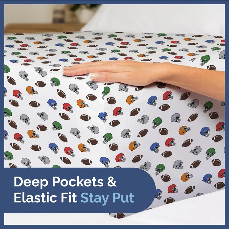CGK Linens 4 Piece Kids Microfiber Sheet Set - Wrinkle Free - Cute, Cozy, Soft