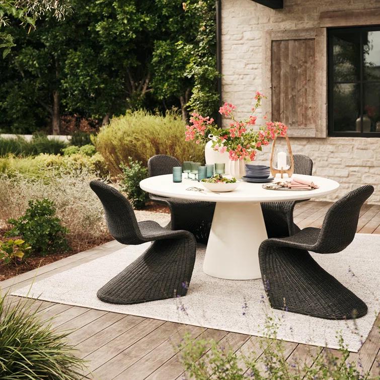 Manila Indoor / Outdoor Accent Chair - Vintage Coal