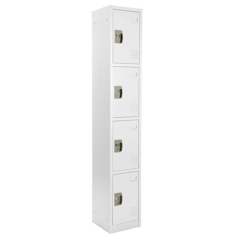 AdirOffice 12'' Wide Steel 4-Tier School and Gym Locker