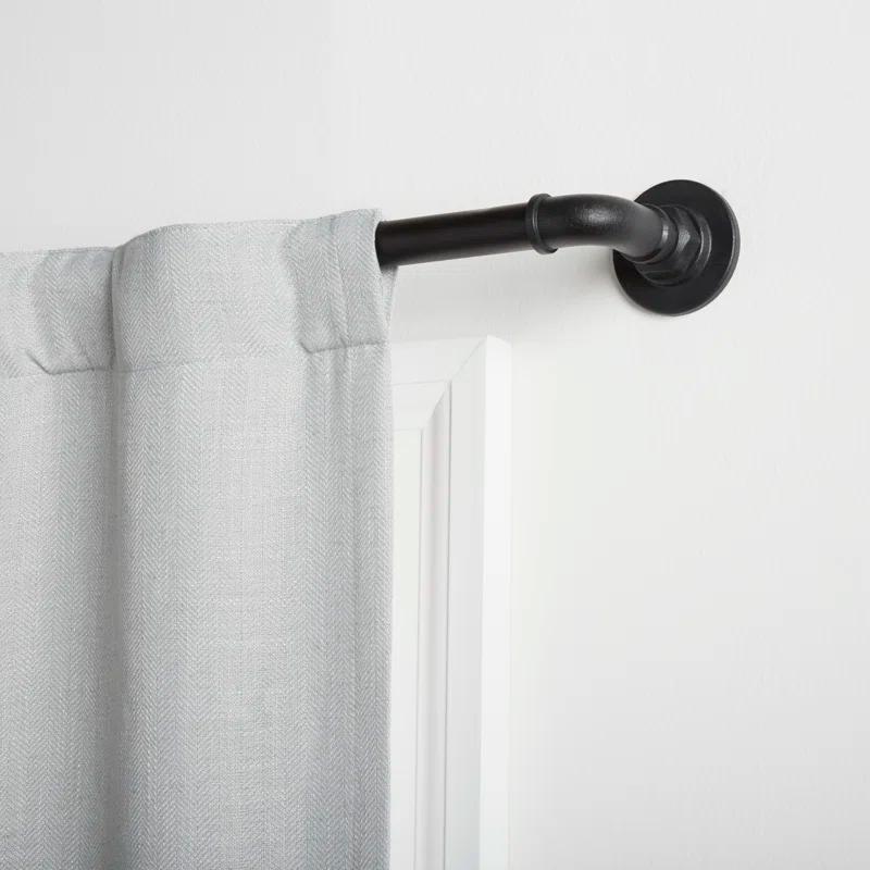 Amalgamated Textiles Adjustable Single Curtain Rod
