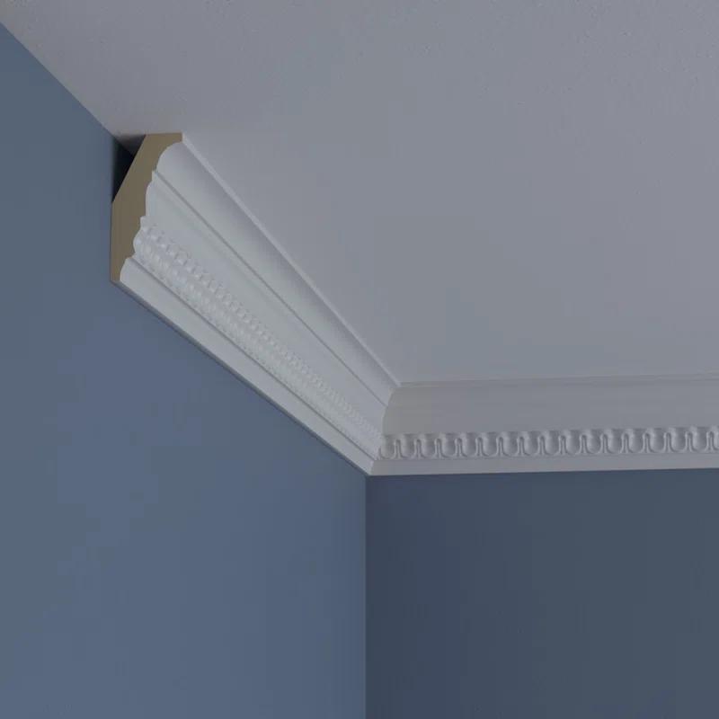 Ekena Millwork 3 1/8"H x 1 1/2"P x 3 1/2"F x 94 1/2"L Raynor Crown Moulding