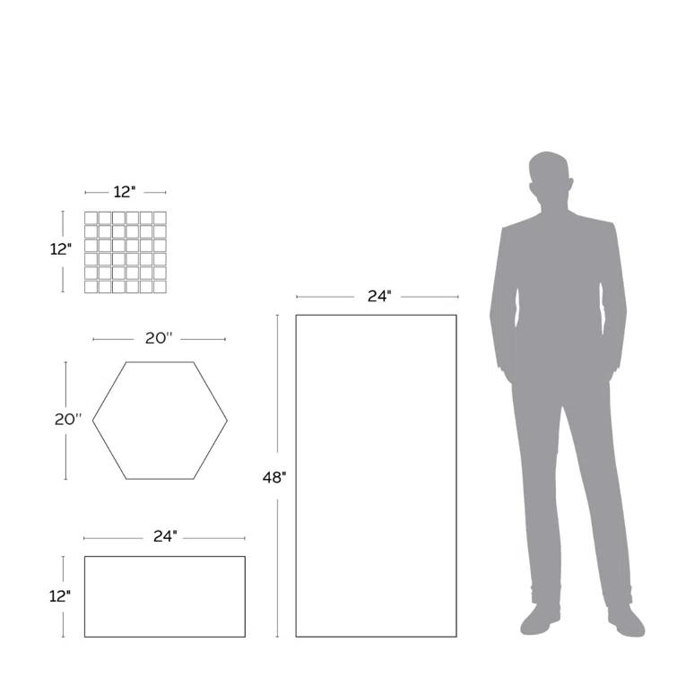 Angela Harris Fuller 11.81 in. x 11.81 in. Matte Porcelain Floor and Wall Mosaic Tile