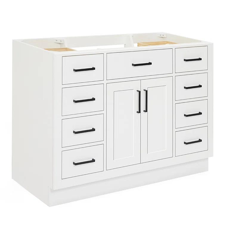 Ariel T048s-Bc Hepburn 48" Single Free Standing Vanity Cabinet Only - White