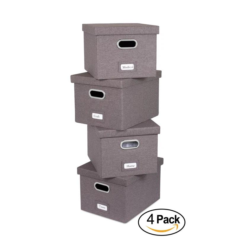 BirdRock Home Internet's Best Collapsible File Storage Fabric Box