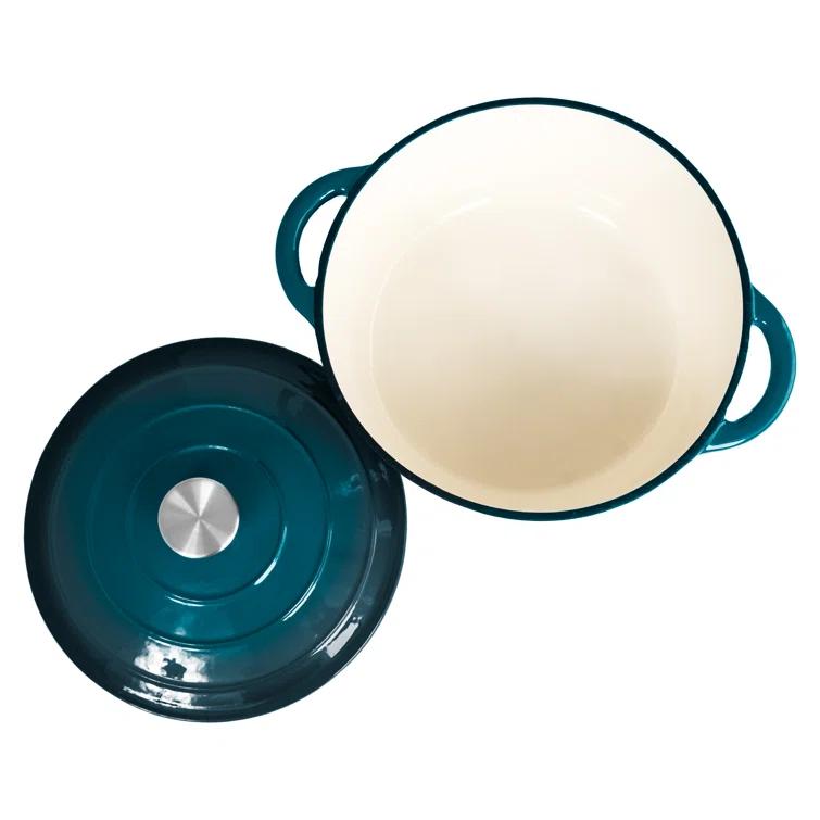 Lexi Home Lexi Home 5 qt. Enameled Cast Iron Round Braiser