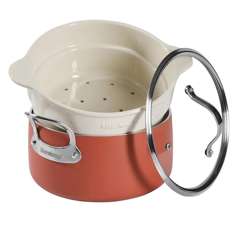 bloomhouse 6 Quarts Non-Stick Aluminum Round Dutch Set