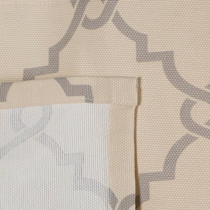 Madison Park Saratoga Fretwork Print Grommet Top Single Window Valance