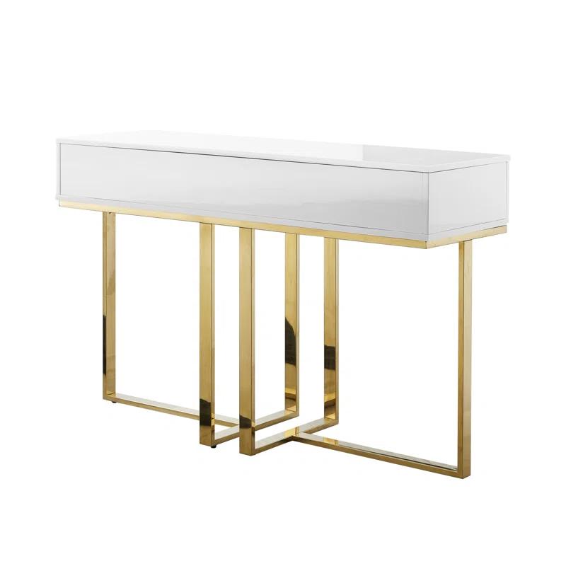 Nicole Miller Nicole Miller Plumeria  Console Table For Entryway Hallway