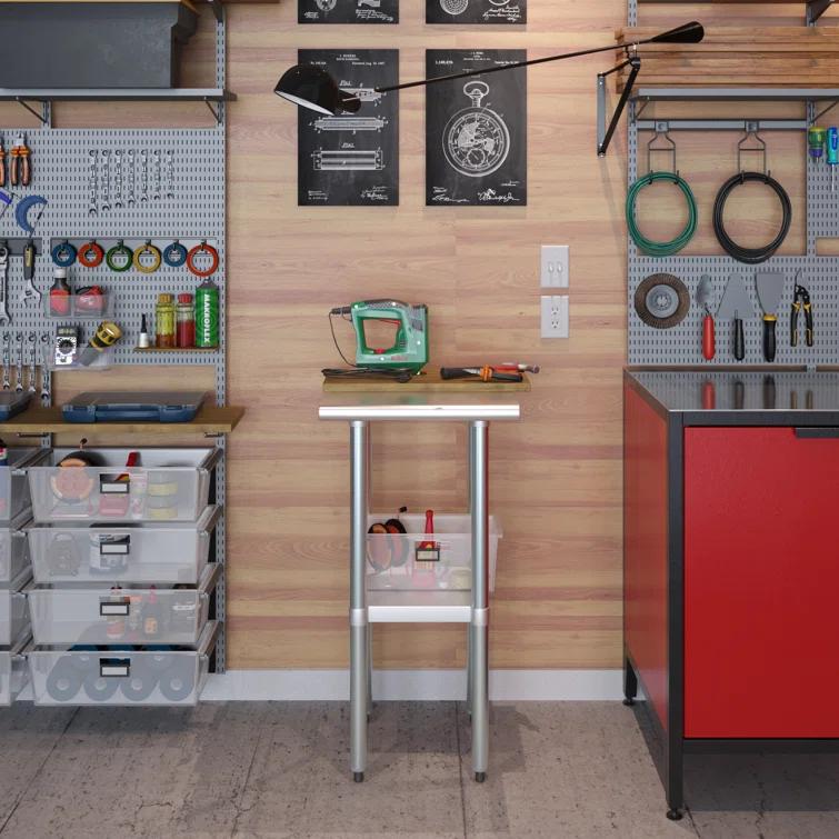 Amgood Stainless Steel Top Workbench