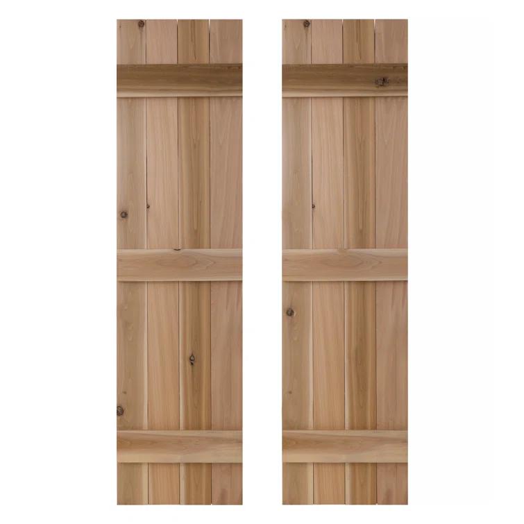 Dogberry Collections 14'' Board & Batten Shutters (Set of 2)