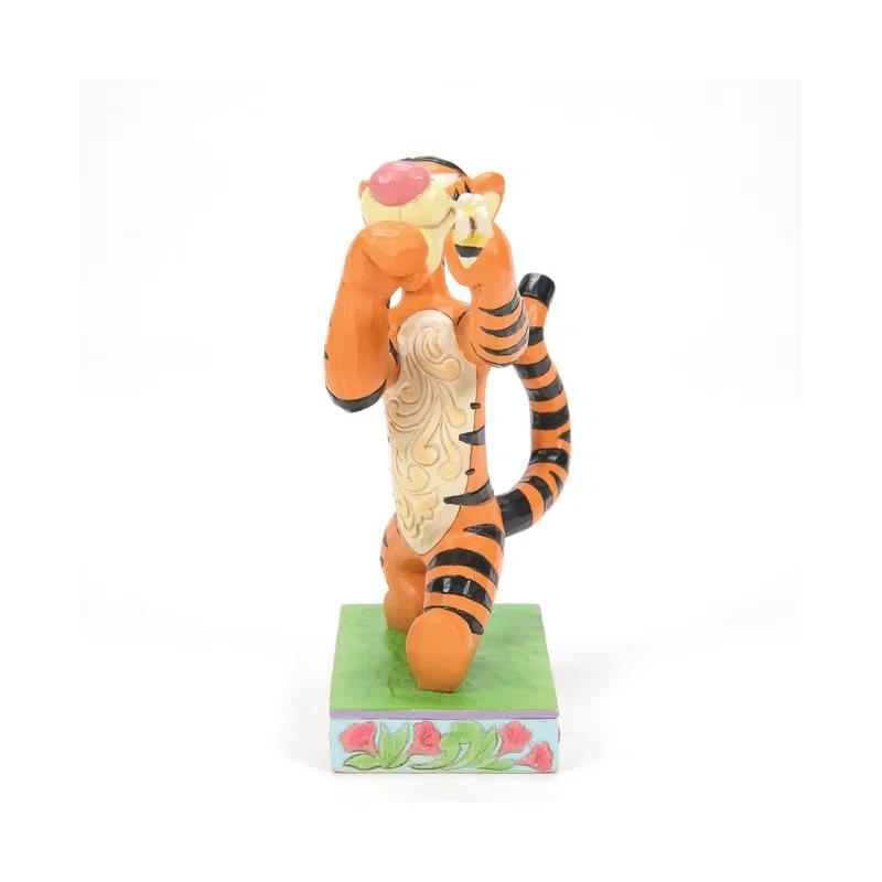Jim Shore Disney Traditions Jim Shore Winnie the Pooh Tigger Fighting Bee Figurine 5.5in H