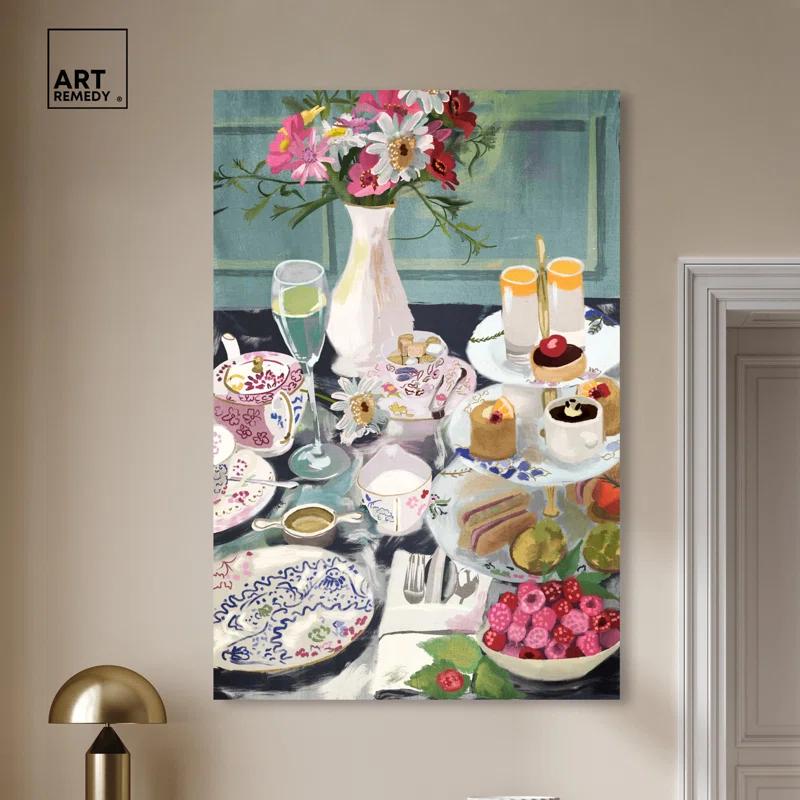 Art Remedy Help Yourself Dessert Canvas Modern Kitchen Print by Art Remedy