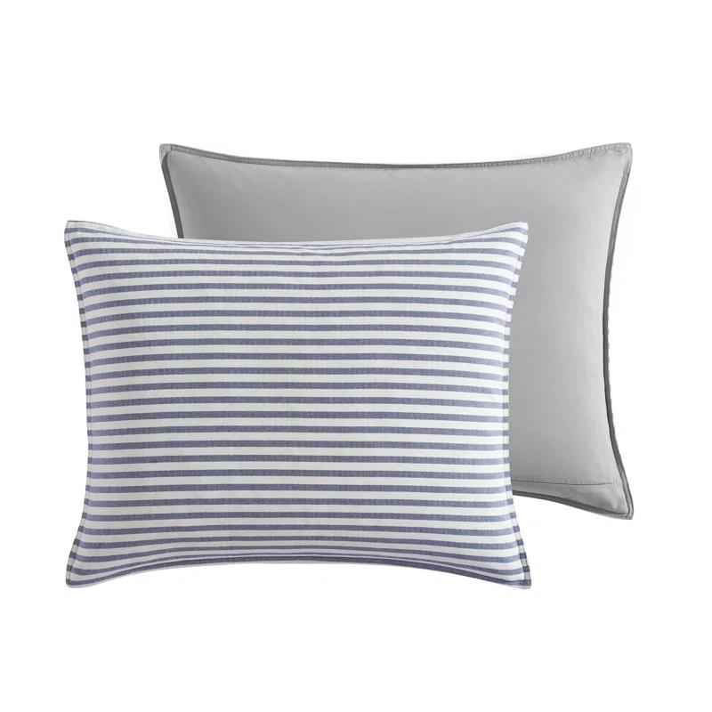 Nautica Nautica Fairwater Blue Cotton Reversible Comforter Set