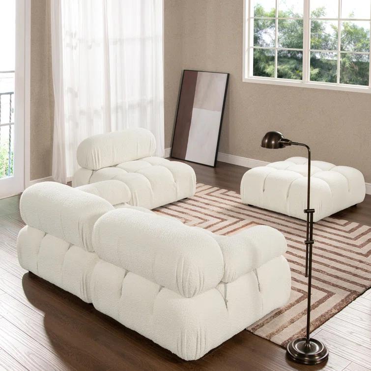 Sigma 4 - Piece Modular Upholstered Reversible L-Sectional