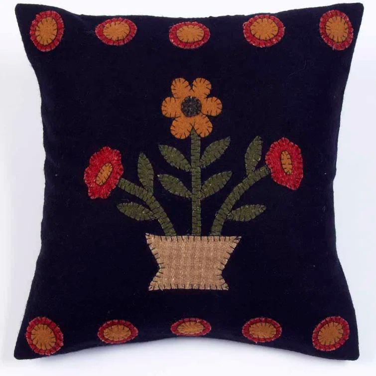 Home Collection by Raghu Floral Cotton Blend Throw Pillow