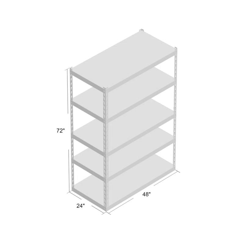 Gladiator® 48" Wide EZ Connect Rack With Five Deep Shelves