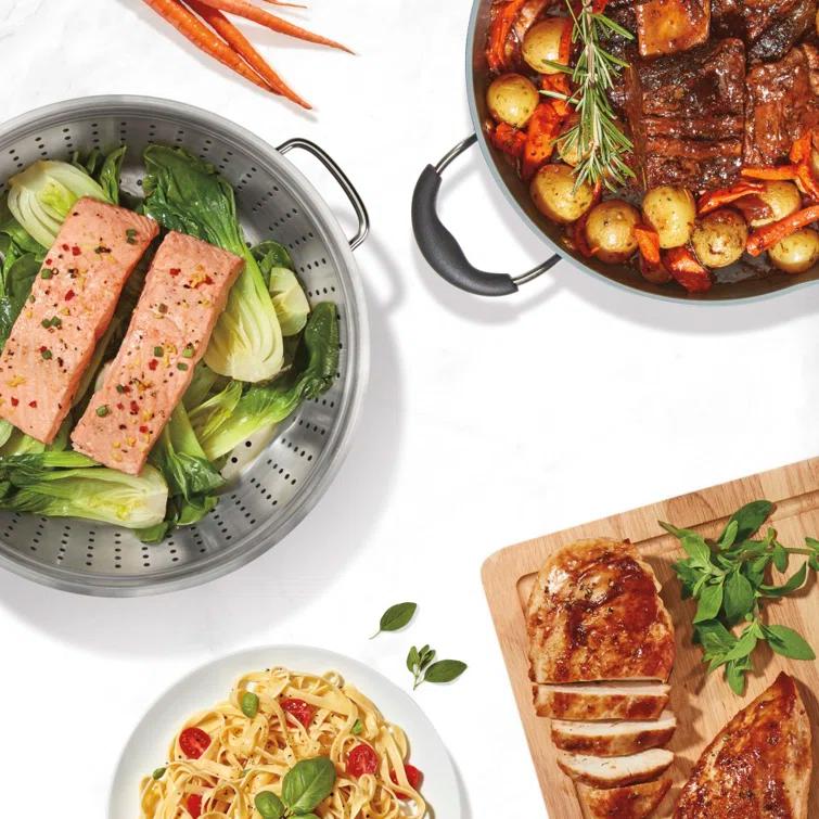Cuisinart Preferred Pan 4 Piece Set (4.5 Qt. Multi-Purpose Pan with Cover, Steamer, Slotted Turner)