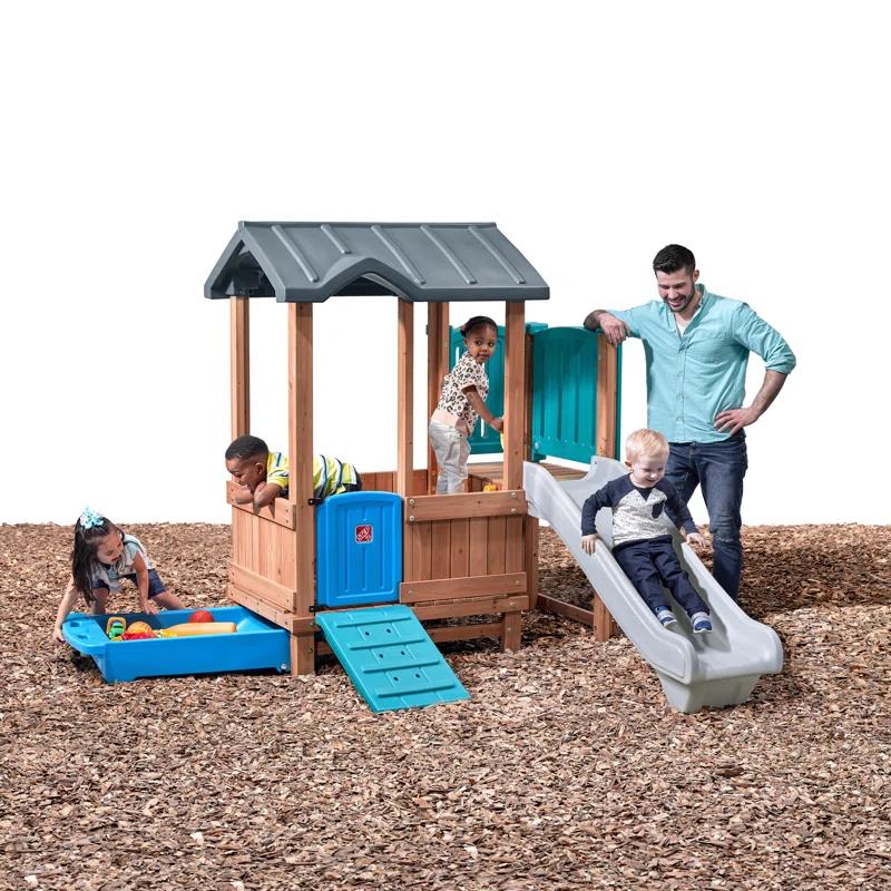 Step2 Step2 Woodland Adventure Kids Outdoor Playhouse for Toddlers