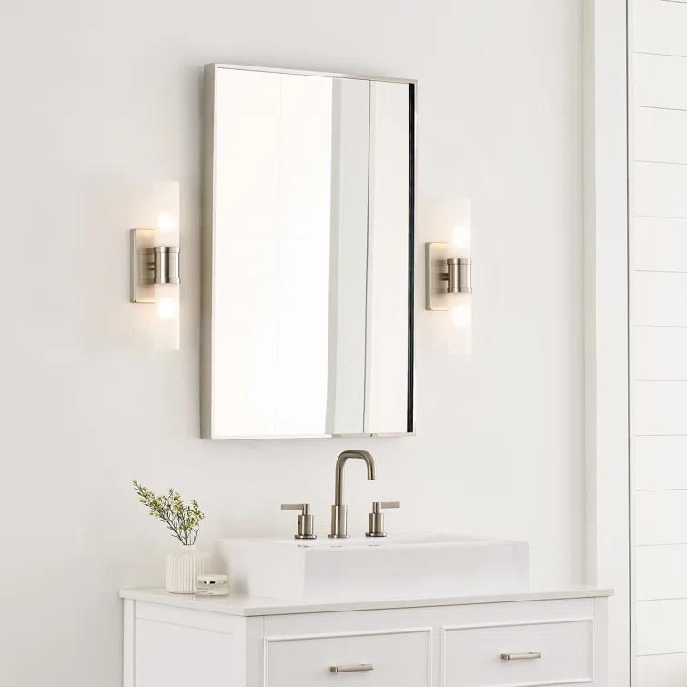 Evelien 2 Light Frosted Dimmable Vanity Light