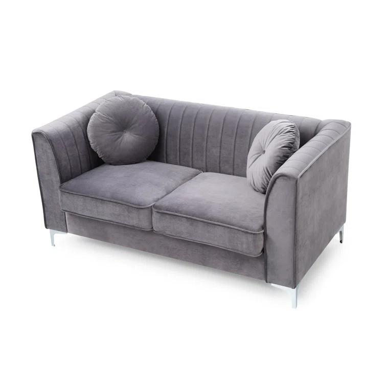 Glory Furniture Bailey 65'' Velvet Loveseat