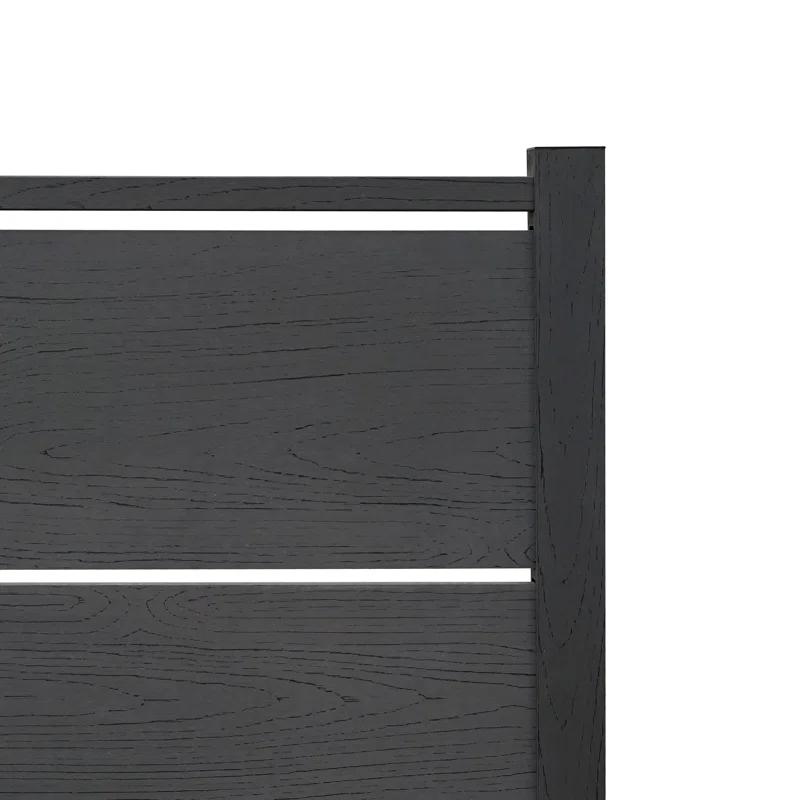 Enclo Enclo 4 ft H x 3.3 ft W Bessemer WoodTek Vinyl Charcoal Privacy Screen Kit (2 Panels)