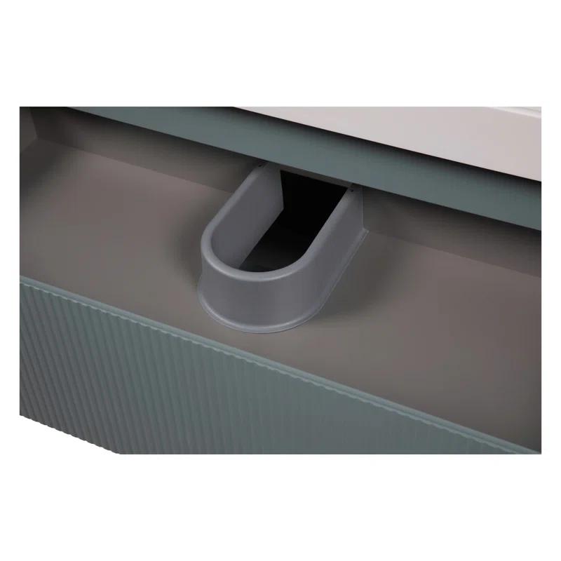 Bath Oasis 29.5'' Single Bathroom Vanity with Acrylic Top with Mirror