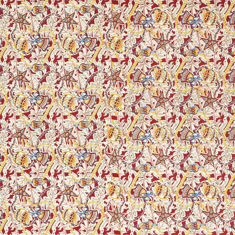 The Holiday Aisle® Liller Red/Green/Orange Tablecloth - Rectangular