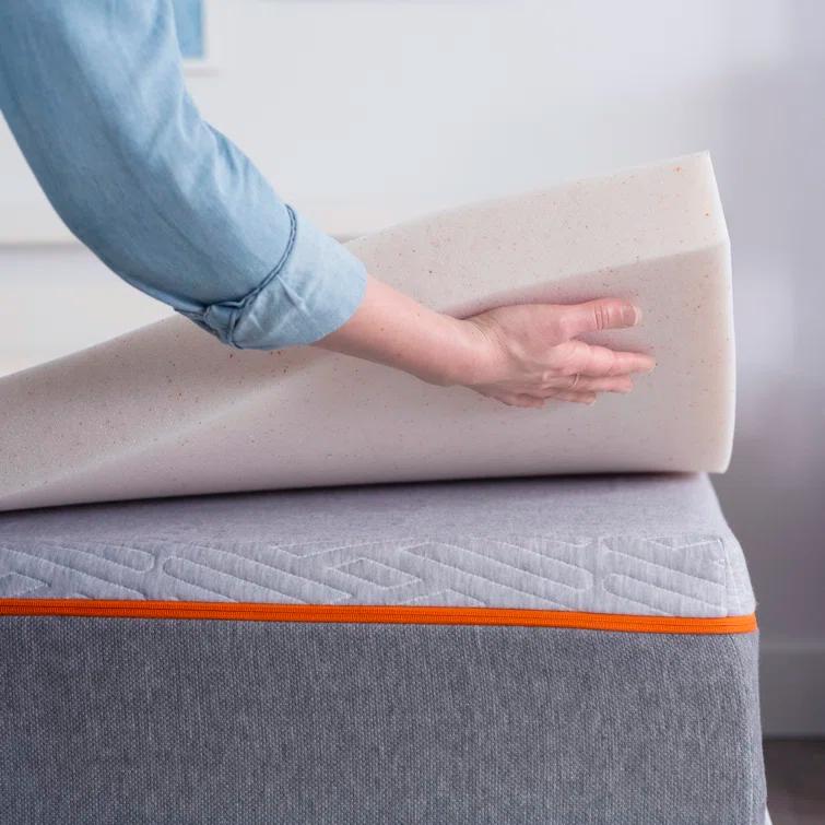 Craft & Trade Craft & Trade CopperGel Cooling, Pressure-Relieving Memory Foam Mattress Topper, 3 Inch