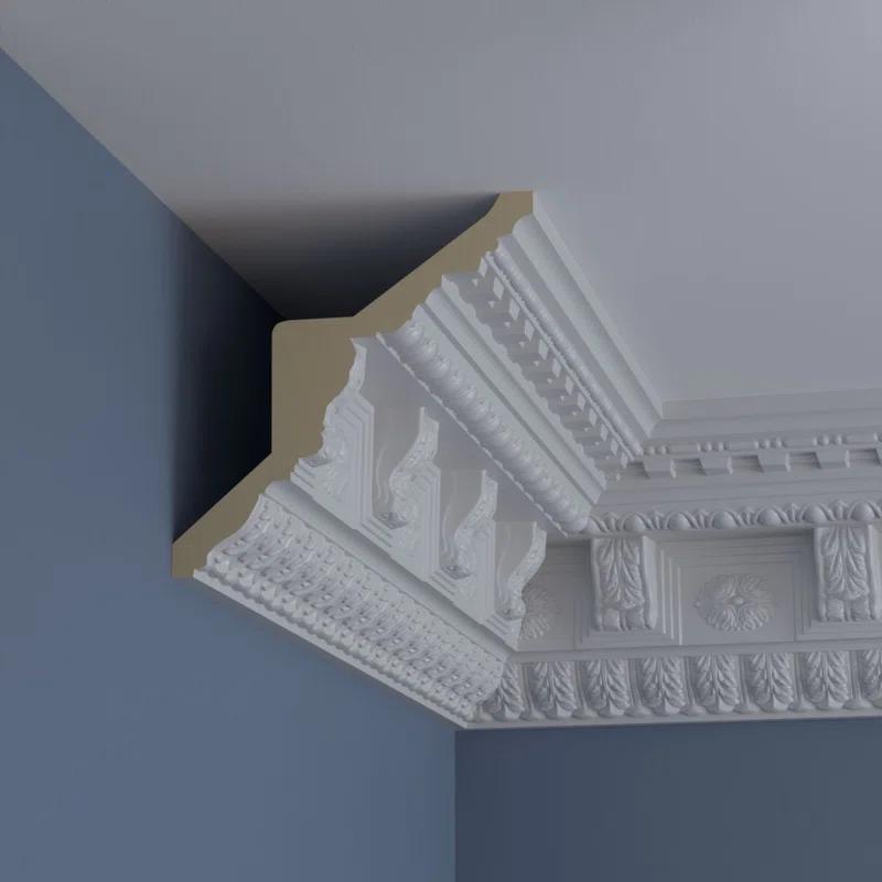 9 7/8"H x 9 3/4"P x 14"F x 94 1/2"L Granada Crown Moulding
