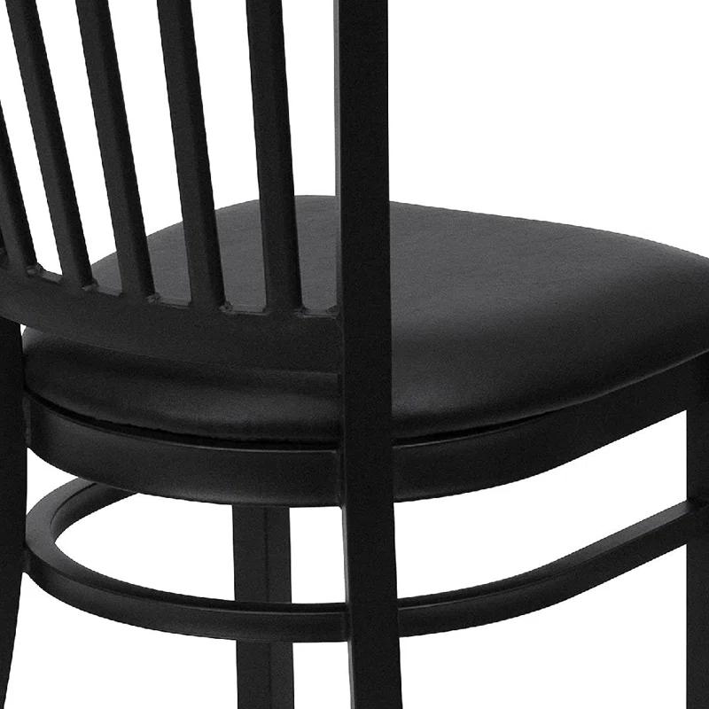 Hercules Prompton Modern Vertical Back Metal Restaurant Chairs by Flash Furniture (Set of 2)