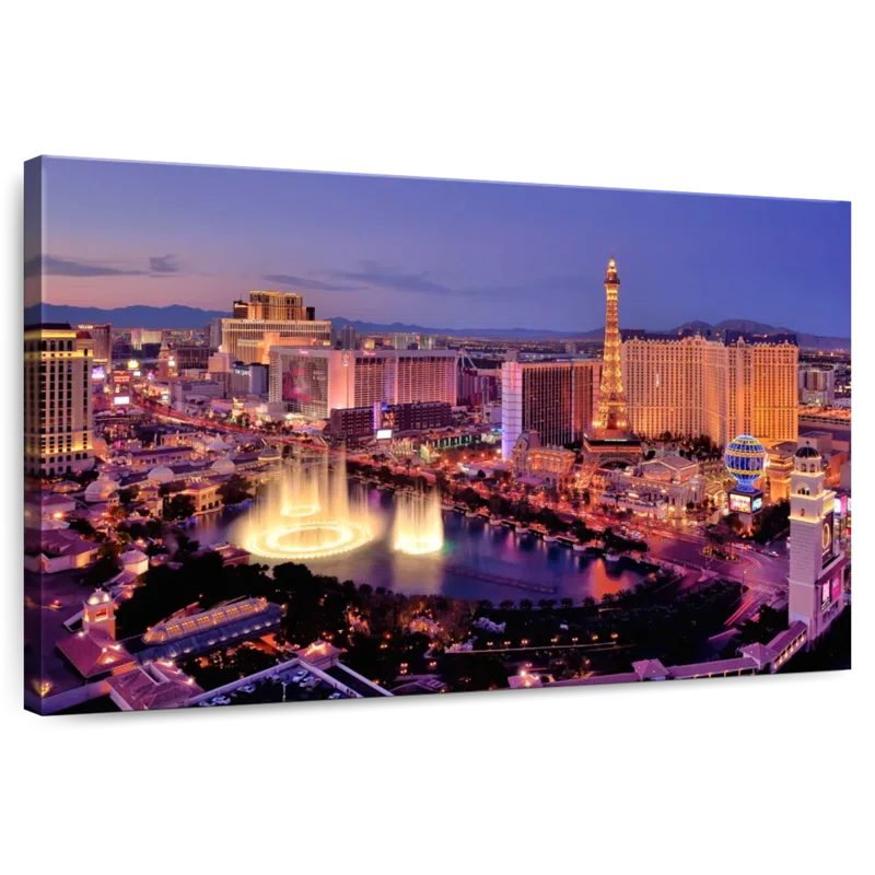 Ebern Designs Sireci Las Vegas Night Glow