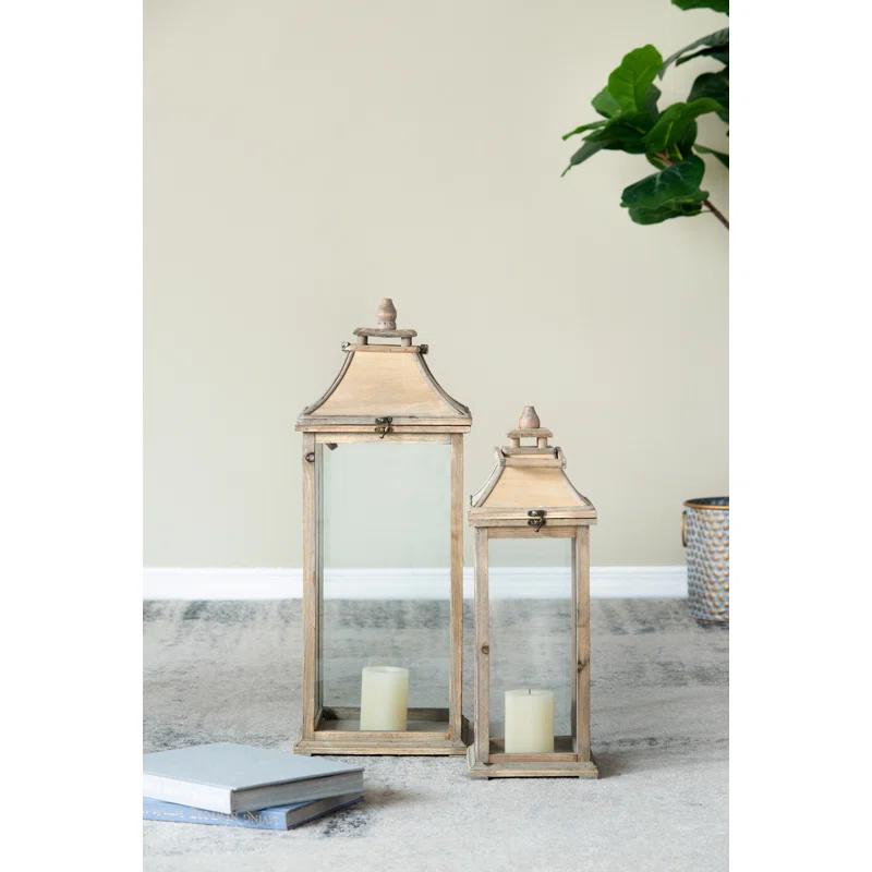 2 Piece Table Top Lantern Set
