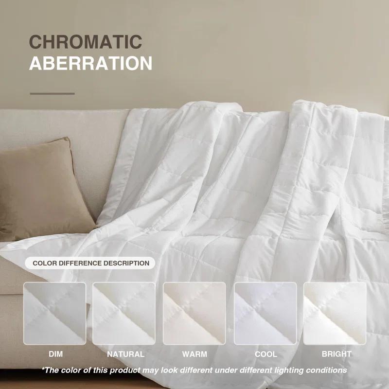 Madison Park Lightweight Down Alternative Blanket with Satin Trim