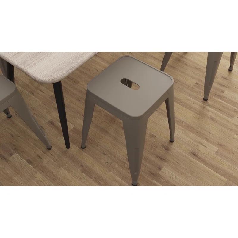 Williston Forge Apolito Counter Stool with Metal Frame (Set of 4)