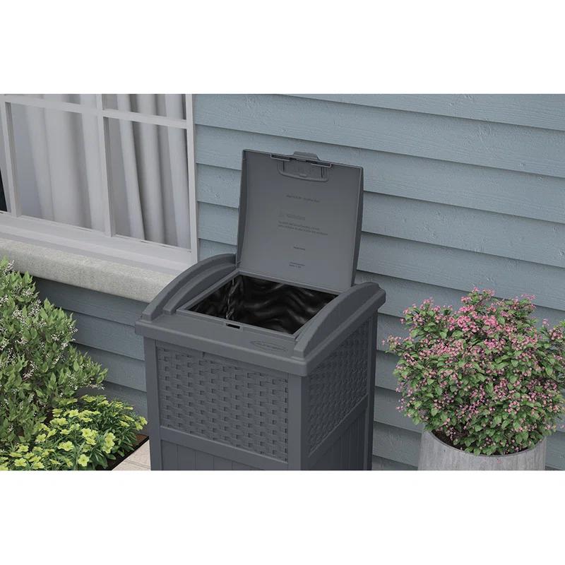 Suncast Suncast 33 Gallon Manual Lift Trash Hideaway Container