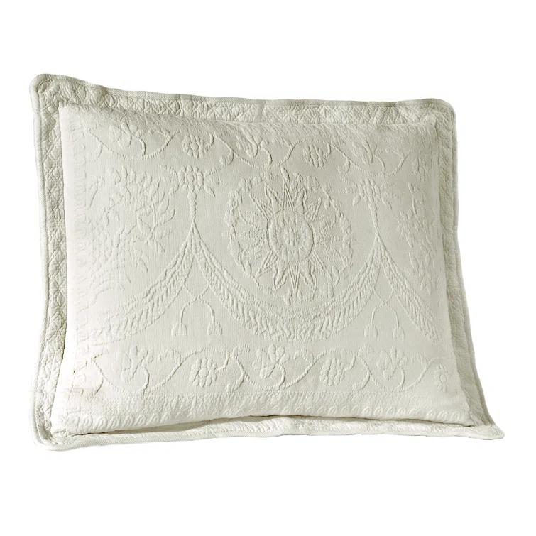 Historic Charleston King Charles Matelasse Cotton Pillow Sham