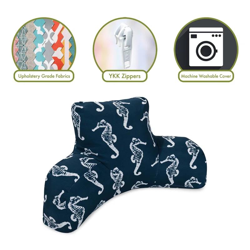 Majestic Home Goods Seahorse Indoor/Outdoor Reversible Throw Pillow