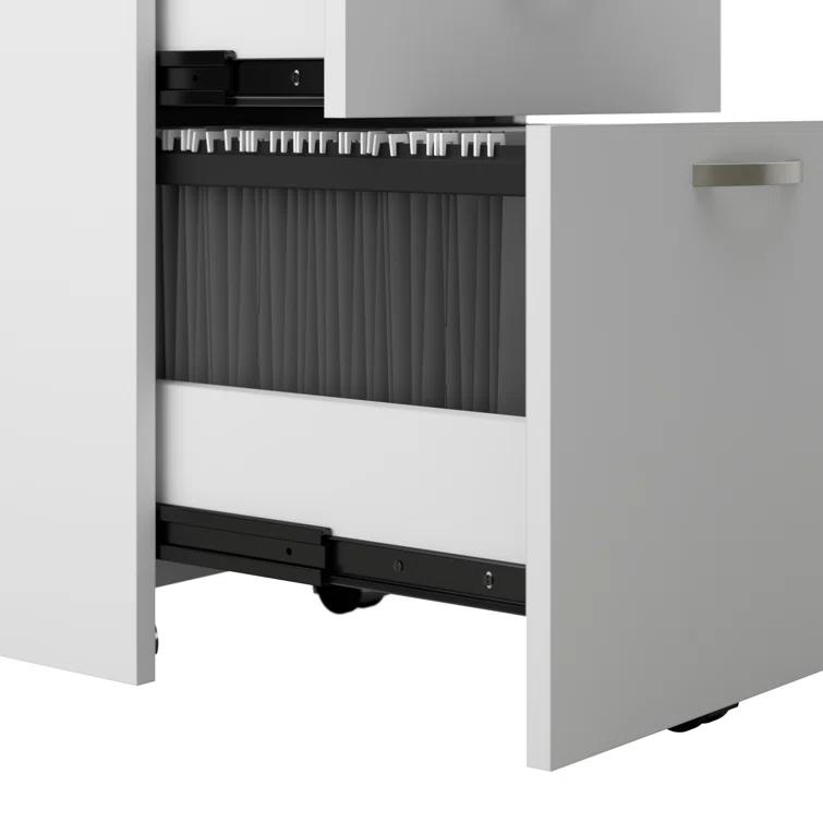 Bush Business Furniture Easy Office Rectangle 1 Person Benching Workstation with Cable Management