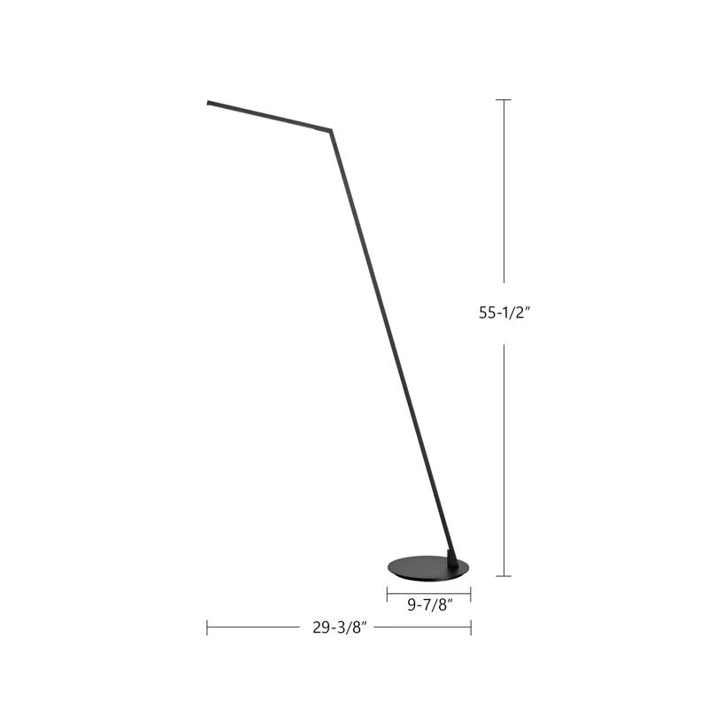 Kuzco Lighting Miter 55.5'' LED Swing Arm Floor Lamp