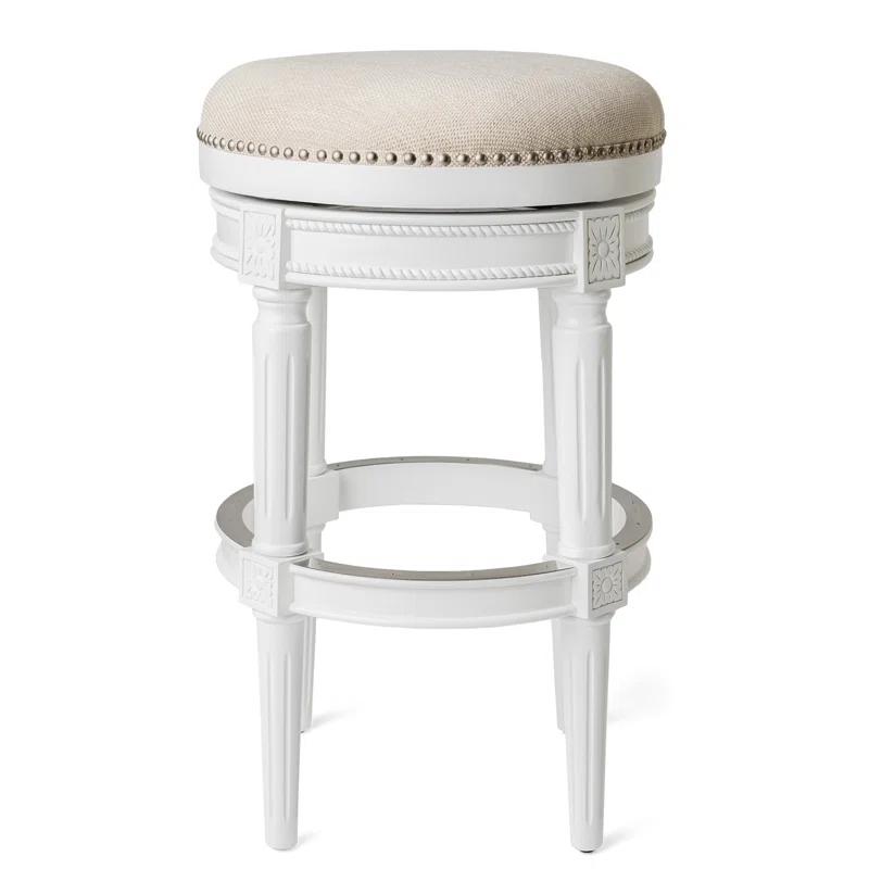 Maven Lane Maven Lane Pullman Backless Stool with Fabric Upholstery
