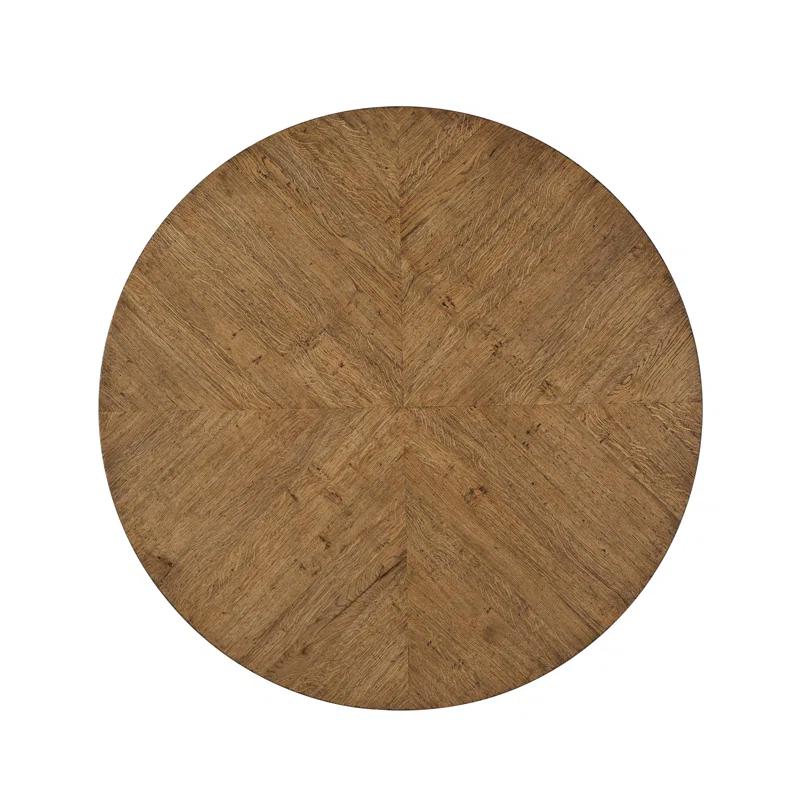 Nova Oak Round Solid Wood Base Dining Table
