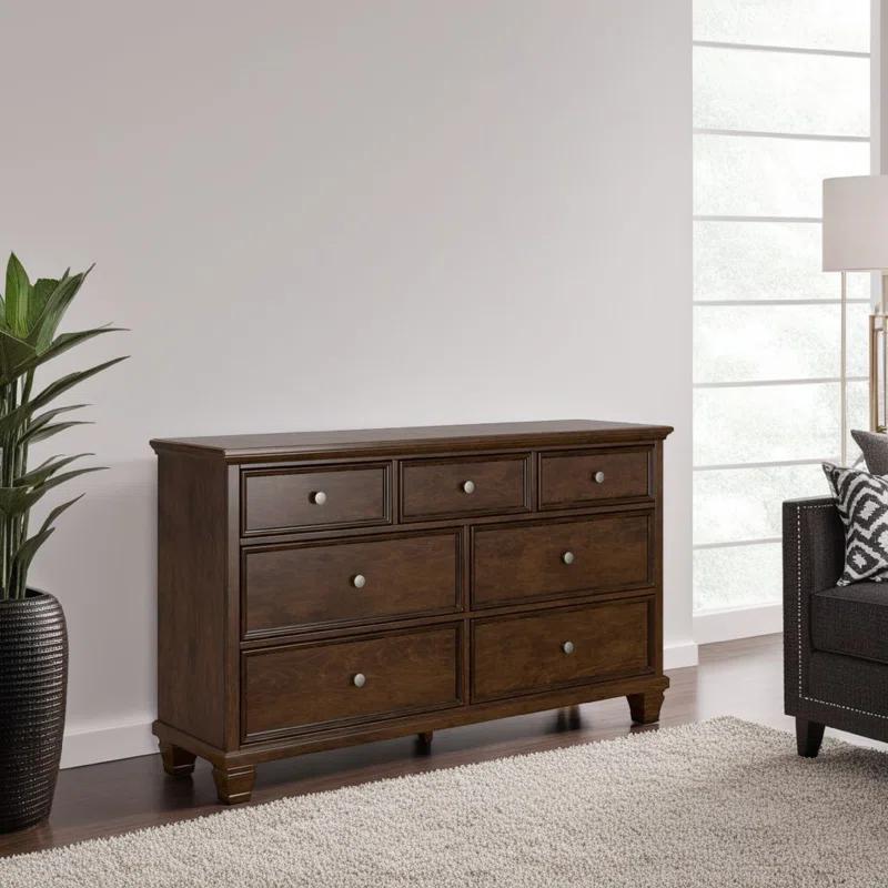 Charlton Home® Feli 62'' W 7 - Drawer Dresser
