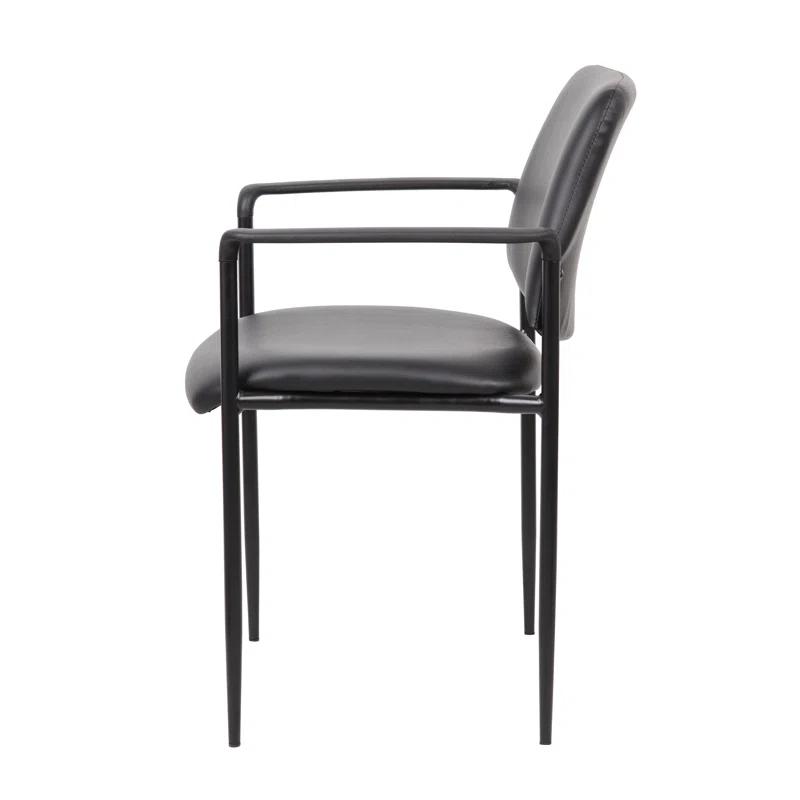 Stackable Vinyl Seat Reception Chair with Metal Frame