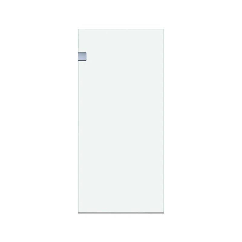 Fab Glass and Mirror MSD1-24-60CH Milan 24" W x 60" H Frameless Fixed Glass Panel