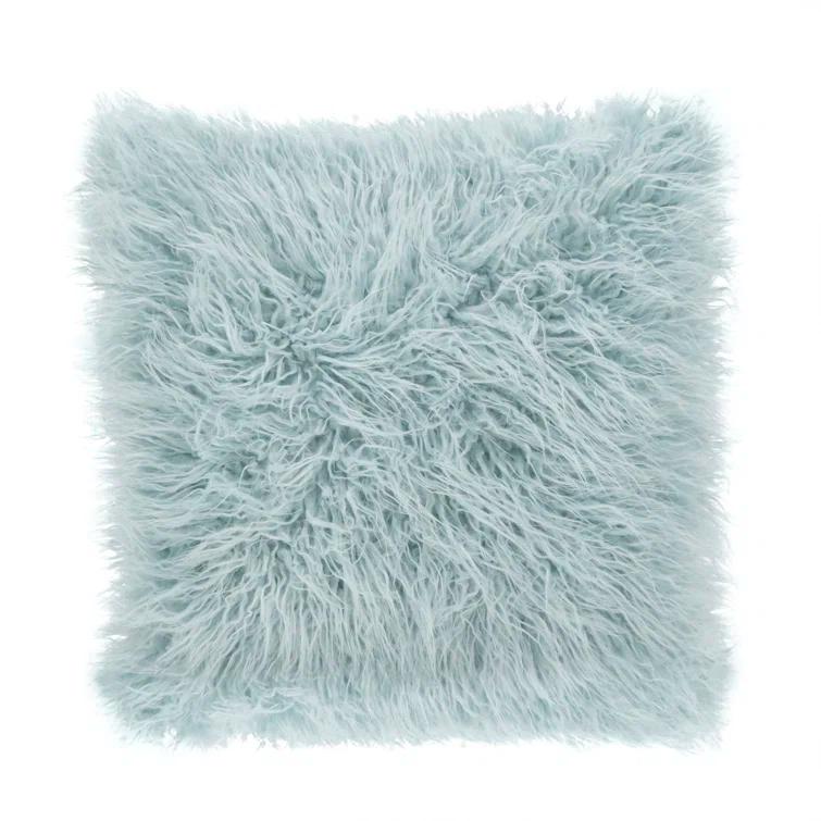Faux Mongolian Collection Throw Pillow