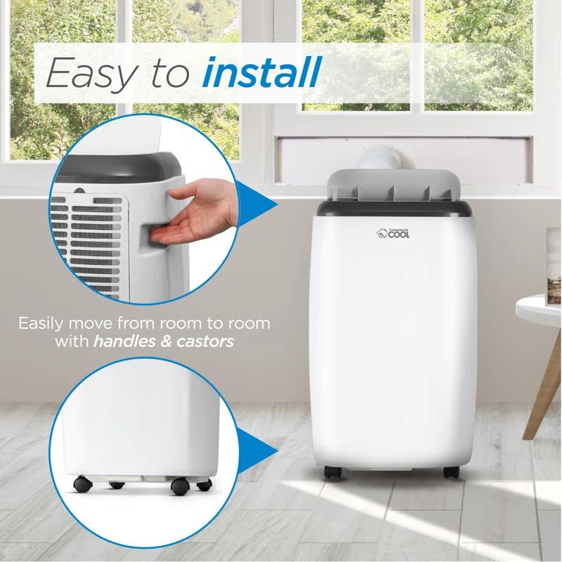 Commercial Cool 8,000 BTU SACC/CEC Portable Air Conditioner with Heat, 12,000 BTU ASHRAE 128