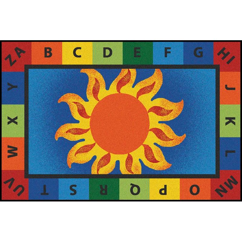 Carpets for Kids Tufted Blue/Orange/Black Area Rug