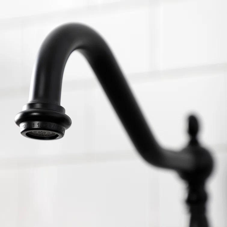 Kingston Brass Kingston Brass Wilshire Double-Handle Widespread Kitchen Faucet KB1793WLLLS